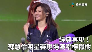 CPBL 經典再現！蘇慧倫中職明星賽現場演唱《Lemon Tree》 老歌迷整個回憶都回來了 [upl. by Fulbert]