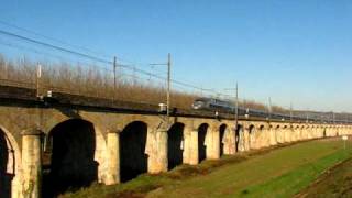 TGV Atlantique sur le viaduc de Langon 33 [upl. by Stoughton31]