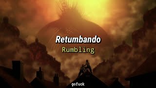 SiM  The rumbling Sub Español  Lyrics Shingeki No Kyojin AMV [upl. by Aicineohp198]