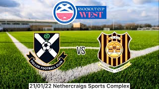 Pollok FC vs Auchinleck Talbot 11 24  Knockout Cup West 2nd Round  210122 [upl. by Lavella8]