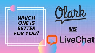 Olark vs LiveChat Review  Which One Is Better Live Chat Software Comparison [upl. by Kylstra]