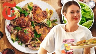 Alison Romans OnePan Chicken With Artichokes  NYT Cooking [upl. by Yahsed]