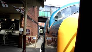 Napier Deltic class 55 55022 engine starts and departure Bury Bashers view [upl. by Ferguson674]