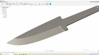 fusion 360 for the knifemaker  how to make a blade bevel with a smooth plunge line [upl. by Ynnelg984]