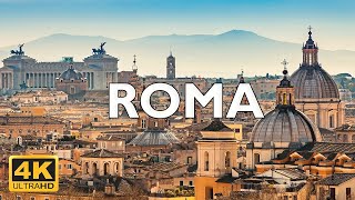 Rome Italy 🇮🇹  4K Drone Footage With Subtitles [upl. by Kashden]