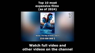 Top 10 most expensive films as of 2024 [upl. by Nauqyaj428]