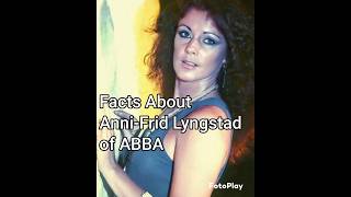 Facts About AnniFrid quotFridaquot Lyngstad of ABBA [upl. by Aletta]