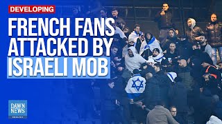 Israeli Anthem Booed Scuffles Seen at Football Game at Stade de France  Dawn News English [upl. by Moclam883]