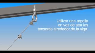 HVLS Ceiling Fan IBeam Installation Video  Spanish Version [upl. by Penelopa]