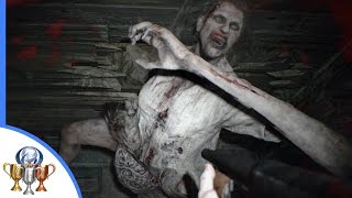 Resident Evil 7 Fly Swatter Trophy  Shoot and knock back Marguerite while she’s leaping at you [upl. by Hinch]