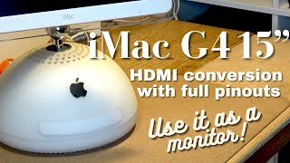 iMac G4 HDMI conversion  use it as a monitor [upl. by Heyes]