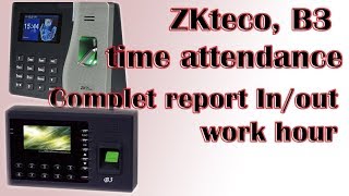 Zkteco Time Attendance setup  Attendance Management setup step by step  B3  ZKteco [upl. by Aicele]