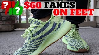 How Do 60 FAKE YEEZYS Feel ON FEET [upl. by Helbonia395]