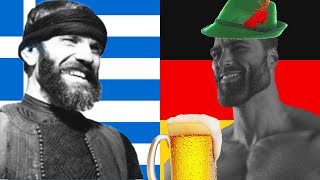 AVERAGE GREEK VS GERMAN DEBATE [upl. by Orvil]