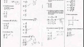 GUIAS PREPARATORIA ABIERTA  examen matematicas doswmv [upl. by Lrak]