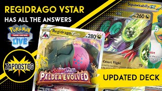 Regidrago VSTAR Deck Is Finally Amazing With Paldea Evolved Pokemon TCG [upl. by Naihtsirc989]