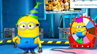 Partier Minion with Skateboard Prop in lvl 818  Slide under 180 obstacles [upl. by Lrigybab837]