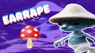 🍄Smurf Cat Earrape  Meme Saturado  We live we love we lie [upl. by Ecille]