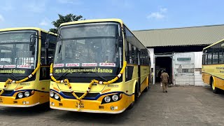 Inaugration Of 100 BS6 Ashok Leyland Buses🏁♥️ Full video coming soon tnstcenthusiasts chennai [upl. by Hanala]