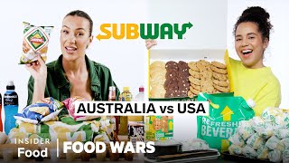 US vs Australia Subway  Food Wars  Insider Food [upl. by Ynavoeg843]