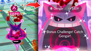 Shiny Gigantamax Gengar caught  After few raids [upl. by Terrena]