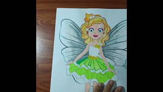 Bee C hand is with a little fairy coloring page [upl. by Warren]