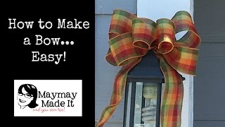 You Can Make Beautiful Bows EASY [upl. by Grannia]