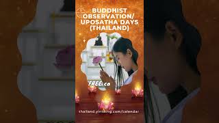 Buddhist Calendar with Uposatha Observation Days Wan Phra year 2025 2568 FREE DOWNLOAD [upl. by Deach206]