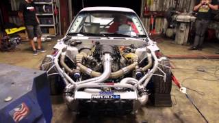 Nate Hamiltons LSX swapped Nissan S13 Dyno Pull [upl. by Ssenav]