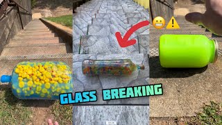 Crushing Crunchy amp Soft Things  Breaking glass bottles ⚠️😬 Compilation asmr 05 satisfying [upl. by Sergio]