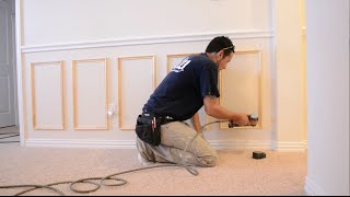 How to Install Chair Rail and Picture Frame Moulding [upl. by Ayk]