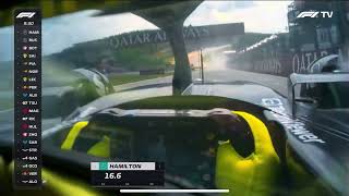 Eau Rouge IN THE WET HELMET CAM  2023 Belgium Grand Prix f1 [upl. by Webb]