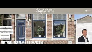 Te koop Rustenburgerlaan 89 Haarlem  Hoekstra en van Eck Makelaars  Méér Makelaar [upl. by Attesor]