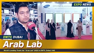 OMSONS GLASSWARE INDIA  ARAB LAB 2022 DWTC DUBAI UAE  World Best Laboratory Glassware Manufacturer [upl. by Beverley]