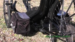 Recumbent Trike SidePod Bags DIY Part 3 of 3 20141125 Performer Bar Mount [upl. by Fredkin]