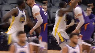 Draymond Green gets ejected for swinging and hitting Jusuf Nurkic in the head 😳 [upl. by Oironoh16]