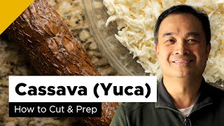 How to Peel Cassava Yuca [upl. by Klement826]