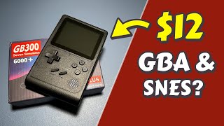 NEW 12 Budget Retro Handheld  GB300  Unboxing Size comparison amp First power on [upl. by Llenwad]