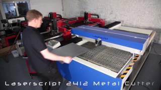 LASERSCRIPT 1325 FIBER FLATBED METAL CUTTER 500W RAYCUS HPC LASER LTD [upl. by Nerw]