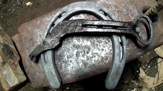 Forging a Horse Head Bottle Opener from a Horseshoe [upl. by Airamana]