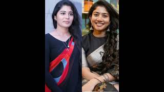 Sharanya pradeep and Sai pallavi 😍🥰🥰🥰 comment your favourite actor 😍😍  subscribe 🙏 [upl. by Aniras761]