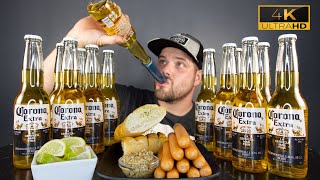 ASMR CORONA 🍺  12 BEERS amp SAUSAGE MUKBANG 🌭  DAVE KAY ASMR [upl. by Aimahc658]