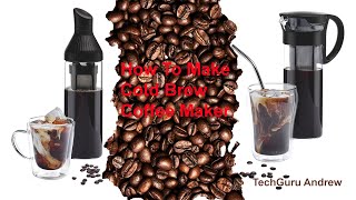 How To Make Cold Brew Coffee Maker ERNESTO [upl. by Robinia]