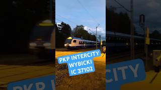 Przejazd na „Kosmodromie” w Poraju i PKP intercity Wybicki trainshortvideo pociągi  wrz 2024 [upl. by Rotberg]