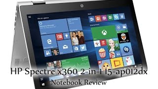 HP Spectre x360 2in1 15ap012dx Notebook Review [upl. by Innes737]