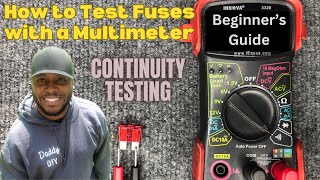 How to Test Fuses with a Multimeter  Continuity Testing [upl. by Ahsiekim]