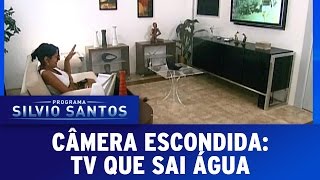 Câmera Escondida 140816  TV que sai água [upl. by Adiari527]