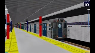 OpenBVE HD NYC Subway Budd R11 Blue Doors on Second Avenue Subway T Train 122316 [upl. by Etra]