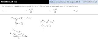Zadanie 15  matura poprawkowa 2014 [upl. by Fari]