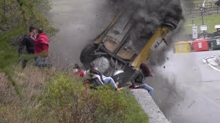 Rally Valle dAosta 2014  Big crash [upl. by Hplodur883]